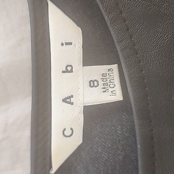 CAbi Faux Leather Sleeveless Top - Picture 5 of 7